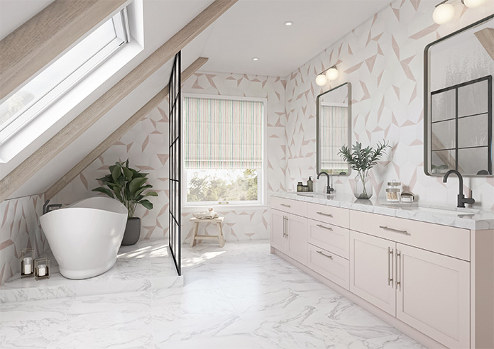 Vintage Stripe, Pastels - Twist&Fit Roman Blind - Image 6